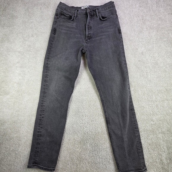 Agolde Denim - AGOLDE Nico High Rise Jeans Women's 28 Gray Straight Leg Button Fly